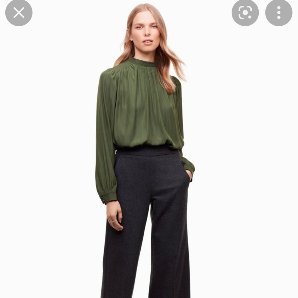 WILFRED Petrichor Blouse in Green
